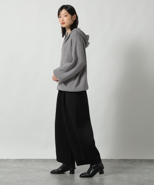 LAKOLE（ラコレ）の「裏起毛コクーンイージーパンツ / 625325（スウェットパンツ・レディース・杢グレー/ブラック・FREE）」の19枚目の写真