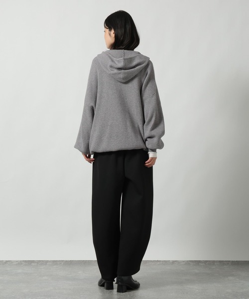 LAKOLE（ラコレ）の「裏起毛コクーンイージーパンツ / 625325（スウェットパンツ・レディース・杢グレー/ブラック・FREE）」の20枚目の写真
