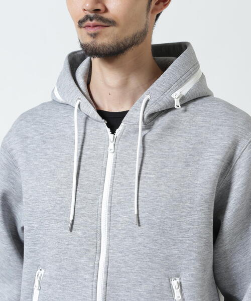 piuoro(ピウオッロ)の「PIUORO(ピウオロ)CARDBOARD ZIP HOODIE(パーカー・メンズ・グレー/チャコールグレー/モカ・3/4/2)」の10枚目の写真