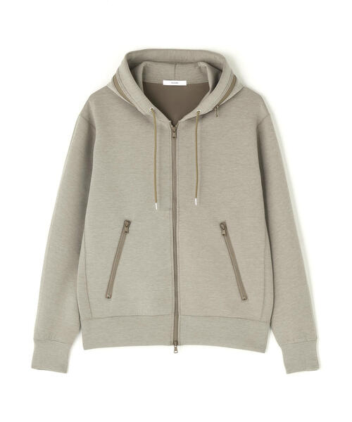 piuoro(ピウオッロ)の「PIUORO(ピウオロ)CARDBOARD ZIP HOODIE(パーカー・メンズ・グレー/チャコールグレー/モカ・3/4/2)」の3枚目の写真