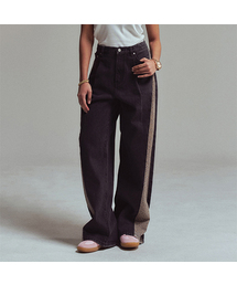 ERER（エルエル）の「[UN] レオパードデニムジーンズ ブラック（デニムパンツ）」