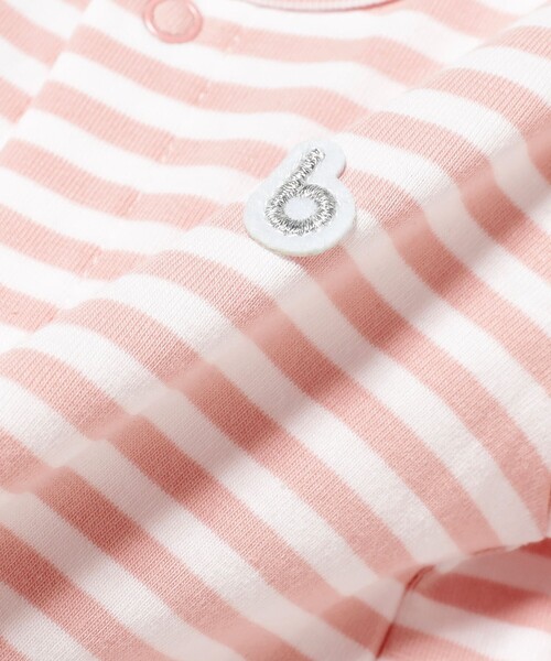 こども ビームス(コドモビームス)の「ベビー 前開き ボーダー ボディスーツ 2026SS(50~80cm)(ロンパース・キッズ・イエロー系その他4/サックスブルー/ピンク・70-80/60-70/50-60)」の17枚目の写真