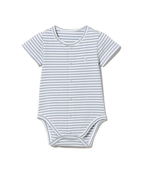 こども ビームス(コドモビームス)の「ベビー 前開き ボーダー ボディスーツ 2026SS(50~80cm)(ロンパース・キッズ・イエロー系その他4/サックスブルー/ピンク・70-80/60-70/50-60)」の21枚目の写真