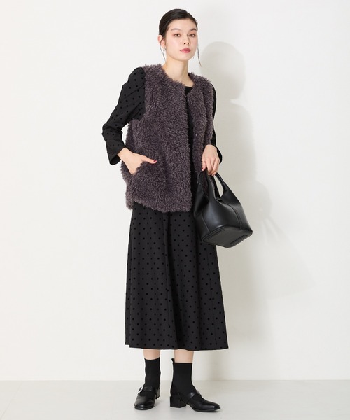 31 Sons de mode（トランテアン　ソン　ドゥ　モード）の「ソフトラウンド2wayバッグ（ハンドバッグ・レディース・ベージュ/ブラック/アイボリー・ﾌﾘ-）」の8枚目の写真