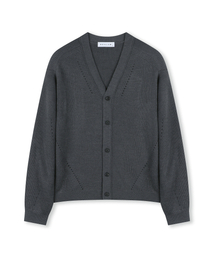 BESLOW（ビースロー）の「[Bislow X Fashion Tube Sack] V NECK SHORT CARDIGAN CHARCOAL（カーディガン/ボレロ・メンズ）」