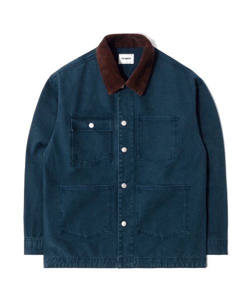 QT8 GARMENTS（キューティーエイトガーメント）の「RG Washed Work Chore Jacket (Navy)（デニムジャケット・レディース・その他・MEDIUM/X-LARGE）」の2枚目の写真