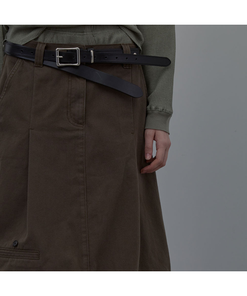 LCDC TM(エルシーディーシーティーエム)の「COTTON TAILORED MIDI SKIRT (BROWN)(スカート・レディース・その他・SMALL/MEDIUM)」の6枚目の写真