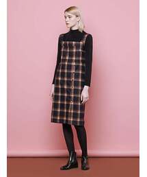 MARGARIN FINGERS（マーガリンフィンガース）の「suspender check one piece（ワンピース）」