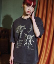 Star and Moon pigment TEE smoke black