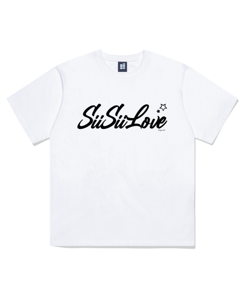 PAGESIISII(ページシシ)の「シシラブプリンティング半袖Tシャツホワイト(Tシャツ/カットソー・レディース・その他・MEDIUM/SMALL/LARGE)」の1枚目の写真
