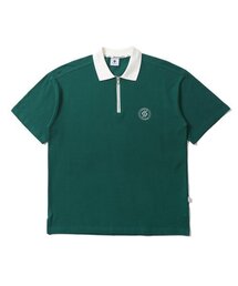 SEARCH410（サーチ410）の「PK zipper collar green（ポロシャツ）」