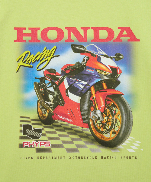 PHYPS MOTORCYCLE(フィップスモーターサイクル)の「Honda Racing Fire Blade T-shirt_Lemon Yellow(Tシャツ/カットソー・レディース・その他・SMALL/MEDIUM/LARGE/X-LARGE/XX-LARGE)」の5枚目の写真