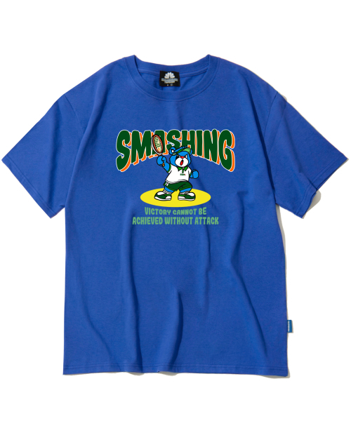 TRIPSHION(トリップション)の「スマッシングベア グラフィックTシャツ - ブルー(Tシャツ/カットソー・メンズ・その他・LARGE/MEDIUM/X-LARGE)」の1枚目の写真