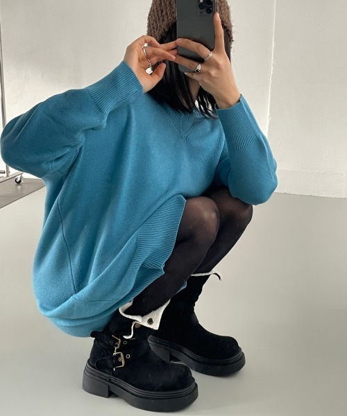 gossip!ロサンゼルス(ゴシップロサンゼルス)の「Y2K スノーブーツ ムートンブーツ2WAY もこもこ ボア ふわふわ 裏起毛 冬靴(ブーツ・レディース・キャメル/ブラック・S/M/L/XL)」の8枚目の写真