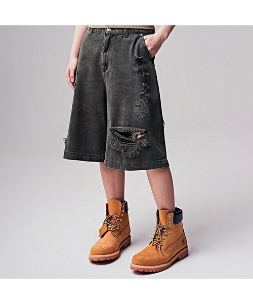 ZENDUST(ジェンダスト)の「Camouflage Vintage Shorts BLACK CAMO(その他パンツ・レディース・ブラック・SMALL/X-SMALL/MEDIUM/LARGE/X-LARGE)」の1枚目の写真