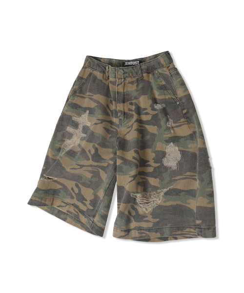 ZENDUST(ジェンダスト)の「Camouflage Vintage Shorts BLACK CAMO(その他パンツ・レディース・ブラック・SMALL/X-SMALL/MEDIUM/LARGE/X-LARGE)」の4枚目の写真