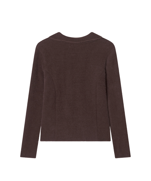 MAYVERU（メイバーユー）の「Prim wool cardigan knitwear _ Brown（ニット/セーター・レディース・その他・FREE）」の5枚目の写真