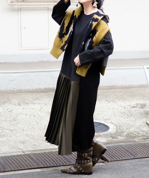 セール】2WAYジャガードニットプルオーバー（カーディガン/ボレロ