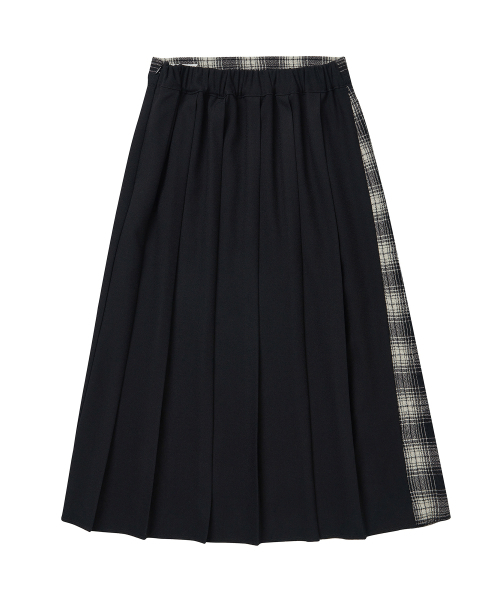 COTTON BELL(コットンベル)の「Check Overlap Skirt - Black Check(スカート・レディース・その他・FREE)」の3枚目の写真
