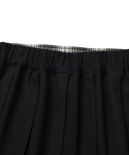 COTTON BELL(コットンベル)の「Check Overlap Skirt - Black Check(スカート・レディース・その他・FREE)」の6枚目の写真