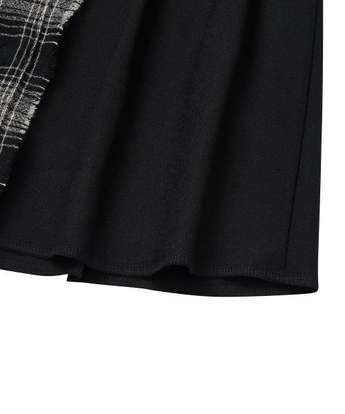 COTTON BELL(コットンベル)の「Check Overlap Skirt - Black Check(スカート・レディース・その他・FREE)」の7枚目の写真