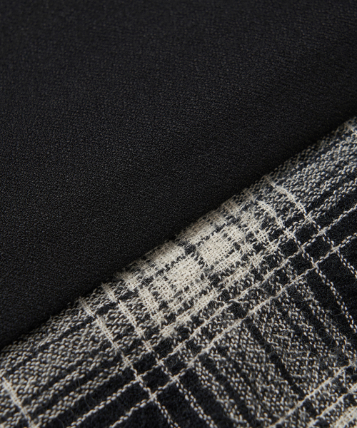 COTTON BELL(コットンベル)の「Check Overlap Skirt - Black Check(スカート・レディース・その他・FREE)」の8枚目の写真