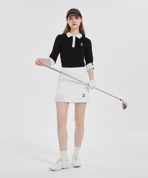 E.PARCA(イパルカ)の「ブラックマスカラ7部スリーブトップ(ポロシャツ・レディース・その他・SMALL/MEDIUM/LARGE)」の6枚目の写真