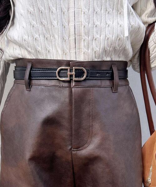 INGNI(イング)の「トップ式リバーシブルベルト(ベルト・レディース・アイボリー/ブラウン/ブラック・ONE SIZE)」の21枚目の写真