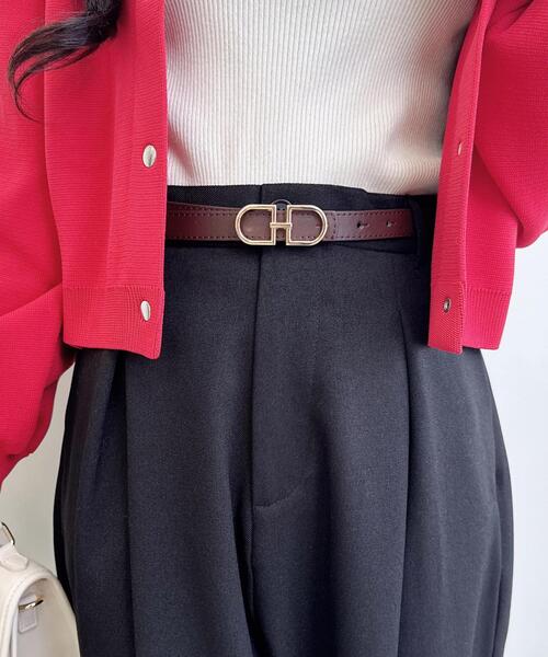 INGNI(イング)の「トップ式リバーシブルベルト(ベルト・レディース・アイボリー/ブラウン/ブラック・ONE SIZE)」の22枚目の写真