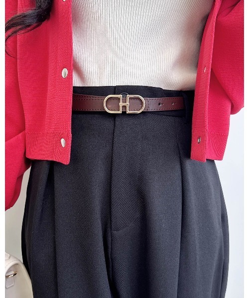 INGNI（イング）の「トップ式リバーシブルベルト（ベルト・レディース・アイボリー/ブラウン/ブラック・ONE SIZE）」の3枚目の写真