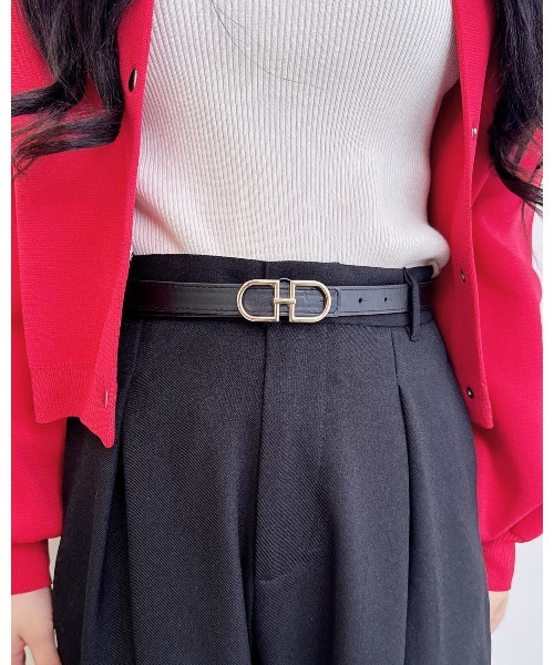 INGNI（イング）の「トップ式リバーシブルベルト（ベルト・レディース・アイボリー/ブラウン/ブラック・ONE SIZE）」の6枚目の写真