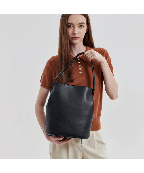 clover bucket BAG - black