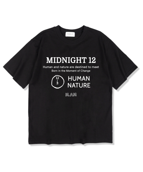 MIDNIGHT12AM(ミッドナイト12エーエム)の「MIDネイチャー 半袖Tシャツ ブラック(Tシャツ/カットソー・メンズ・その他・LARGE/X-LARGE/XX-LARGE)」の1枚目の写真