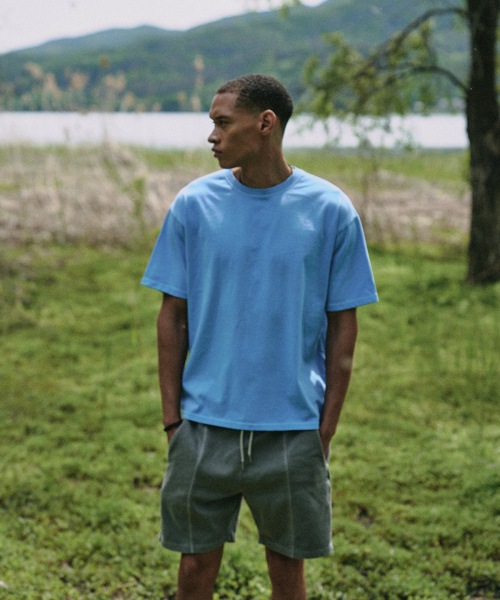 FAKE CAMPER（フェイクキャンパー）の「ベーシックピグメント半袖Tシャツ[スカイブルー]（Tシャツ/カットソー・メンズ・スカイブルー・SMALL/MEDIUM/LARGE/X-LARGE/XX-LARGE）」の7枚目の写真