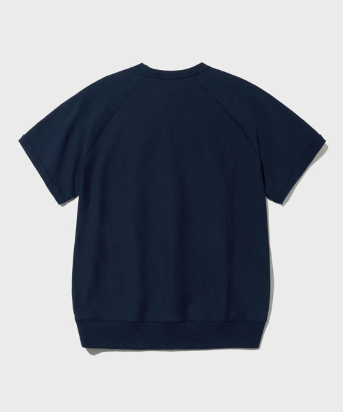 OUTSTANDING（アウトスタンディング）の「BASIC HALF SWEAT_NAVY（Tシャツ/カットソー・メンズ・その他・LARGE/MEDIUM/SMALL）」の2枚目の写真