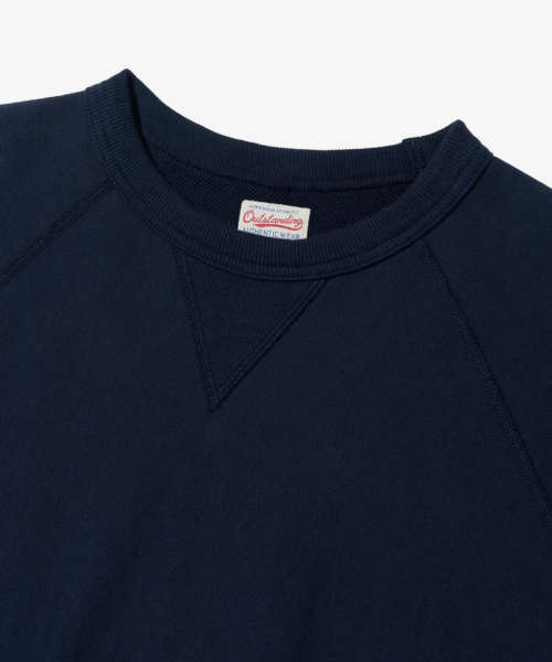 OUTSTANDING（アウトスタンディング）の「BASIC HALF SWEAT_NAVY（Tシャツ/カットソー・メンズ・その他・LARGE/MEDIUM/SMALL）」の3枚目の写真