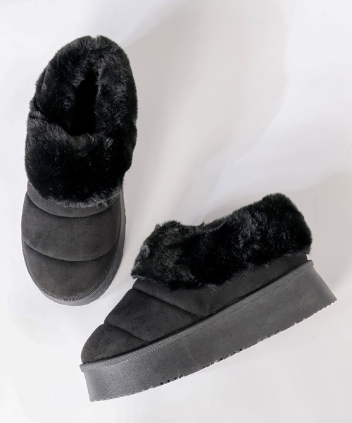 Dedes（デデス）の「Dedes 厚底ファーモックシューズ(6411)（ブーツ・レディース・ベージュ系その他/ブラック/ブラウン/グレー系その他・44/38/36/34/40/42）」の11枚目の写真