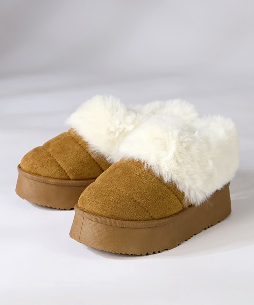 Dedes（デデス）の「Dedes 厚底ファーモックシューズ(6411)（ブーツ・レディース・ベージュ系その他/ブラック/ブラウン/グレー系その他・44/38/36/34/40/42）」の16枚目の写真