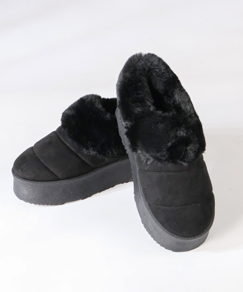 Dedes（デデス）の「Dedes 厚底ファーモックシューズ(6411)（ブーツ・レディース・ベージュ系その他/ブラック/ブラウン/グレー系その他・44/38/36/34/40/42）」の12枚目の写真