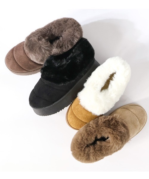 Dedes（デデス）の「Dedes 厚底ファーモックシューズ(6411)（ブーツ・レディース・ベージュ系その他/ブラック/ブラウン/グレー系その他・44/38/36/34/40/42）」の8枚目の写真