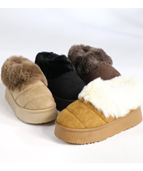 Dedes（デデス）の「Dedes 厚底ファーモックシューズ(6411)（ブーツ・レディース・ベージュ系その他/ブラック/ブラウン/グレー系その他・44/38/36/34/40/42）」の9枚目の写真