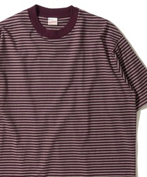 【Healthknit】Classic Border Jersey Wide Crewneck S/S / クラシック ボーダー ワイドクルーネックTシャツ