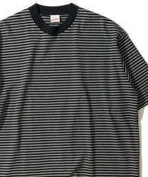 Healthknit | 【Healthknit】Classic Border Jersey Wide Crewneck S/S / クラシック ボーダー ワイドクルーネックTシャツ(Tシャツ/カットソー)