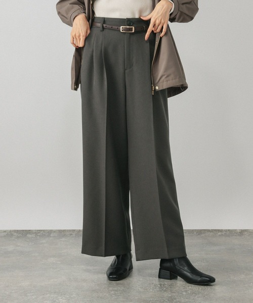 お手入れラクラクセットアップ/ワイドパンツ/611216（その他パンツ