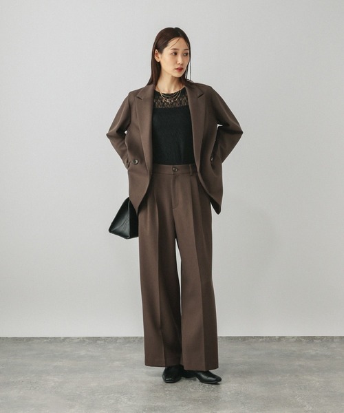 お手入れラクラクセットアップ/ワイドパンツ/611216（その他パンツ