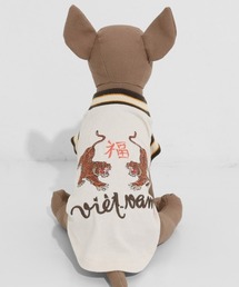 KRIFF MAYER（クリフメイヤー）の「【犬服･綿100%】DOGスーベニア刺繍スカT（ペットウェア）」