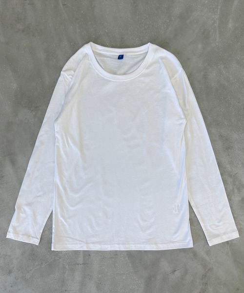 AUREN（オーレン）の「【ユニセックス】カラーロングTシャツ　豊富なカラー展開で万能/シンプル（Tシャツ/カットソー・メンズ・レッド/ブラック/ライトブルー/ホワイト/イエロー/グレー・LARGE/SMALL/MEDIUM）」の18枚目の写真
