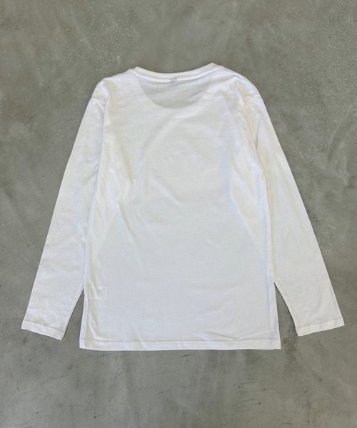 AUREN（オーレン）の「【ユニセックス】カラーロングTシャツ　豊富なカラー展開で万能/シンプル（Tシャツ/カットソー・メンズ・レッド/ブラック/ライトブルー/ホワイト/イエロー/グレー・LARGE/SMALL/MEDIUM）」の19枚目の写真