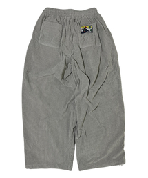 Vintage Label Corduroy Wide Pants ((gray))