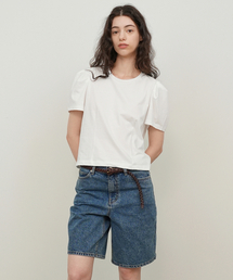 PAUL&ALICE（ポール&アリス）の「バミューダハーフデニムパンツ / ブルー（デニムパンツ）」